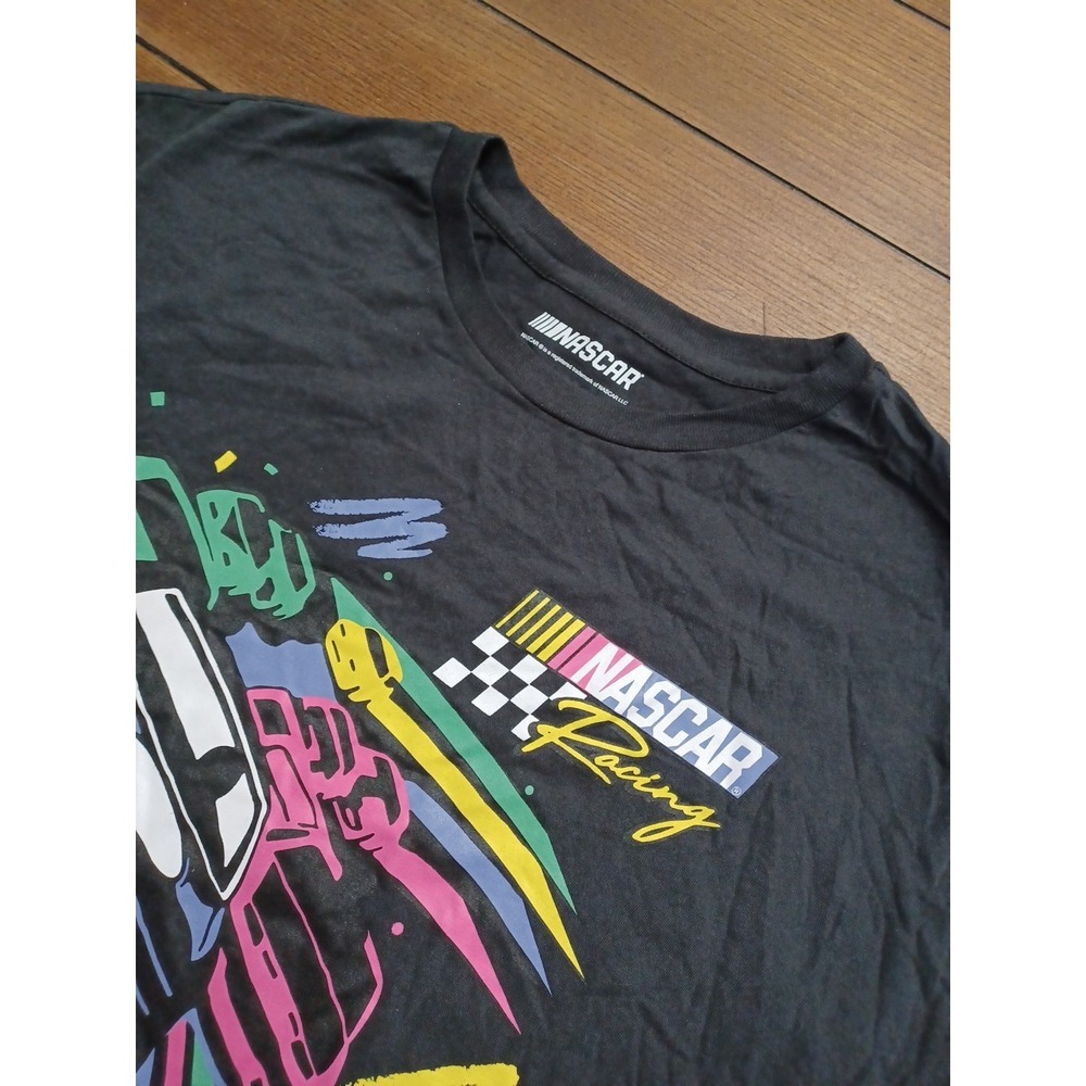 NASCAR Black T-Shirt Men's L Charlotte Motor Speedway World 600 Racing